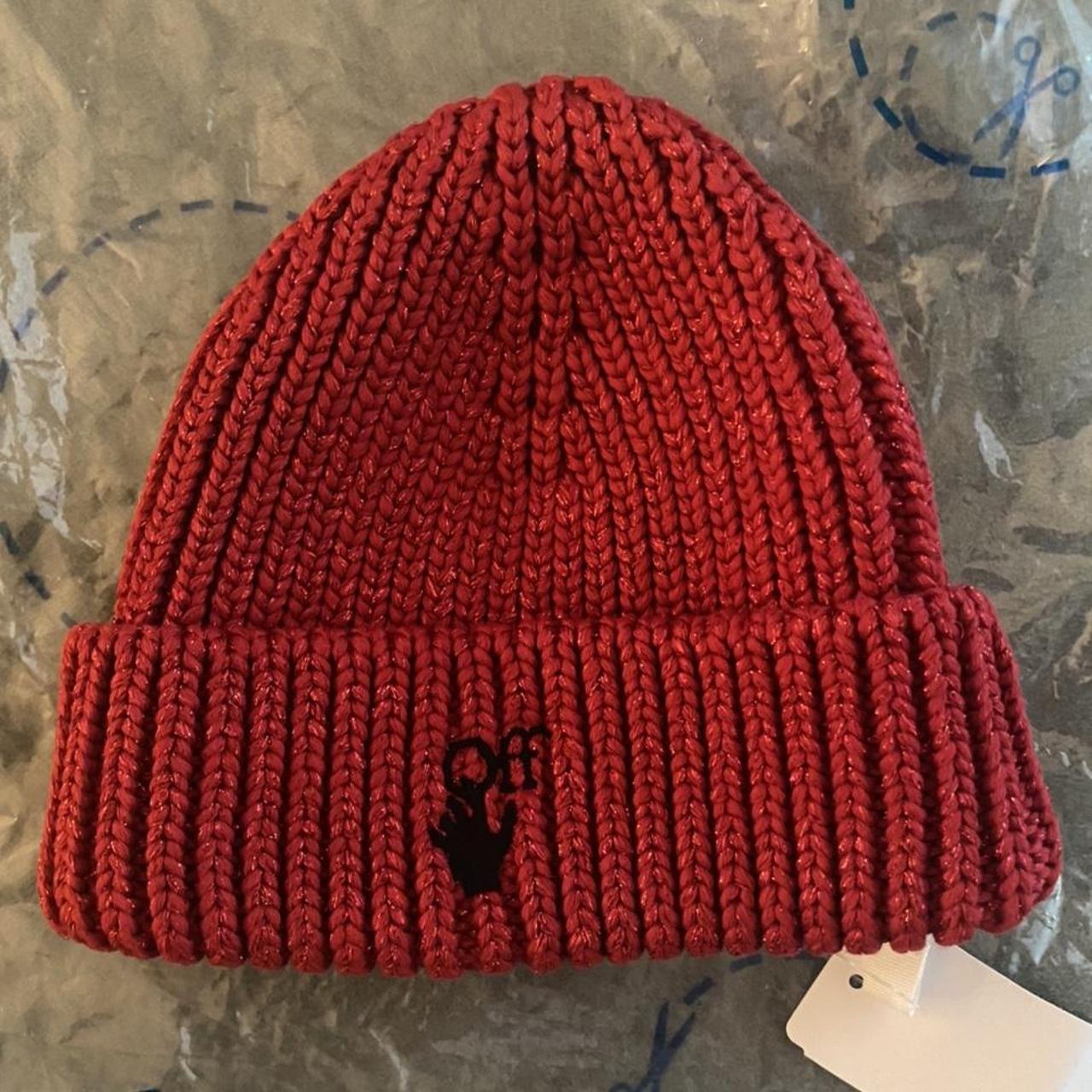 off-white-hand-off-logo-metallic-lurex-beanie-red-depop