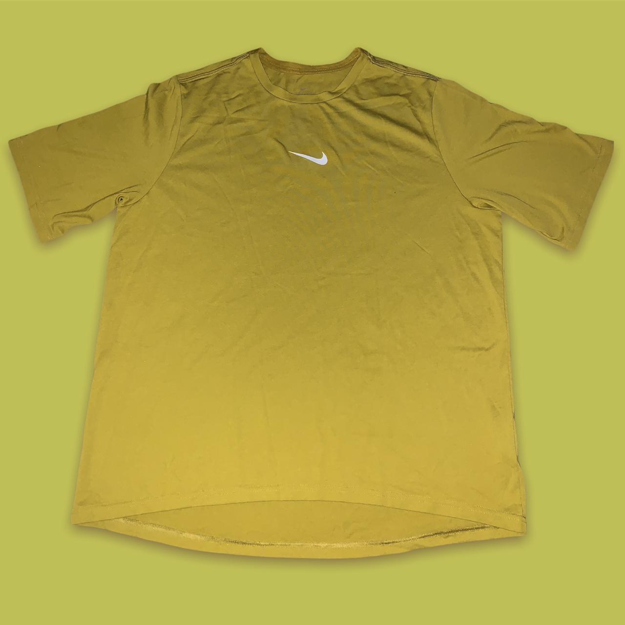 Nike Women's White and Gold T-shirt