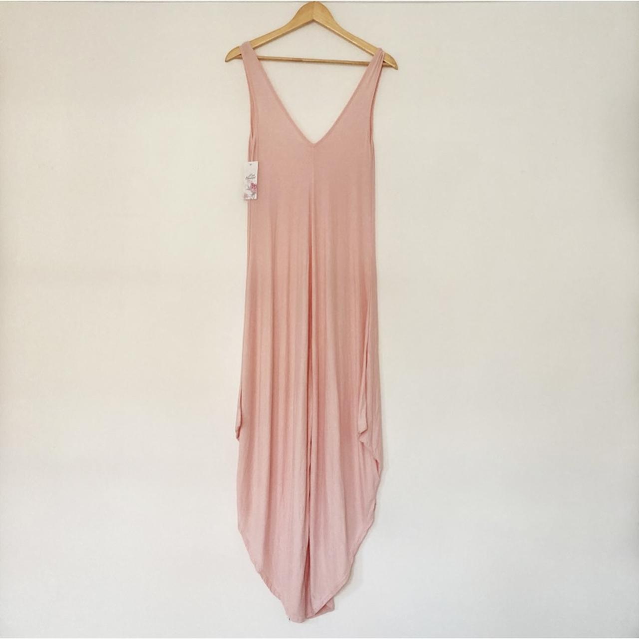 Pale blush pink strappy jumpsuit Size: One size, I... - Depop