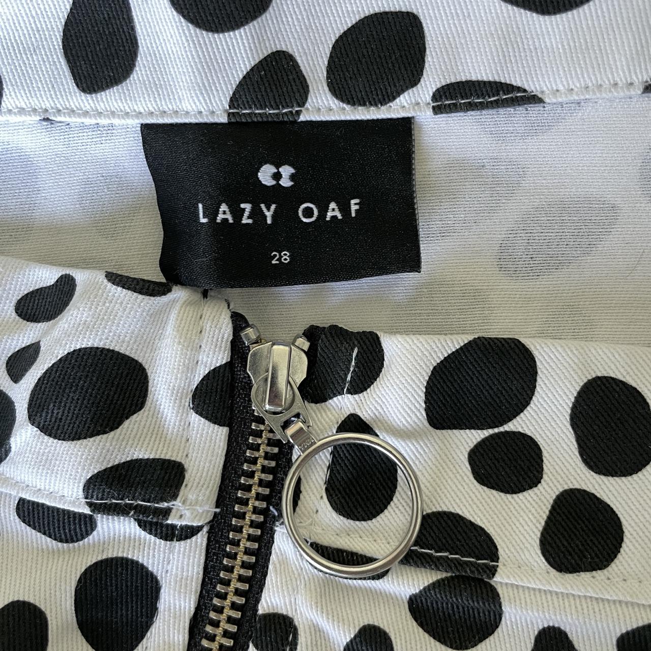 Lazy Oaf Women's Black and White Skirt (2)