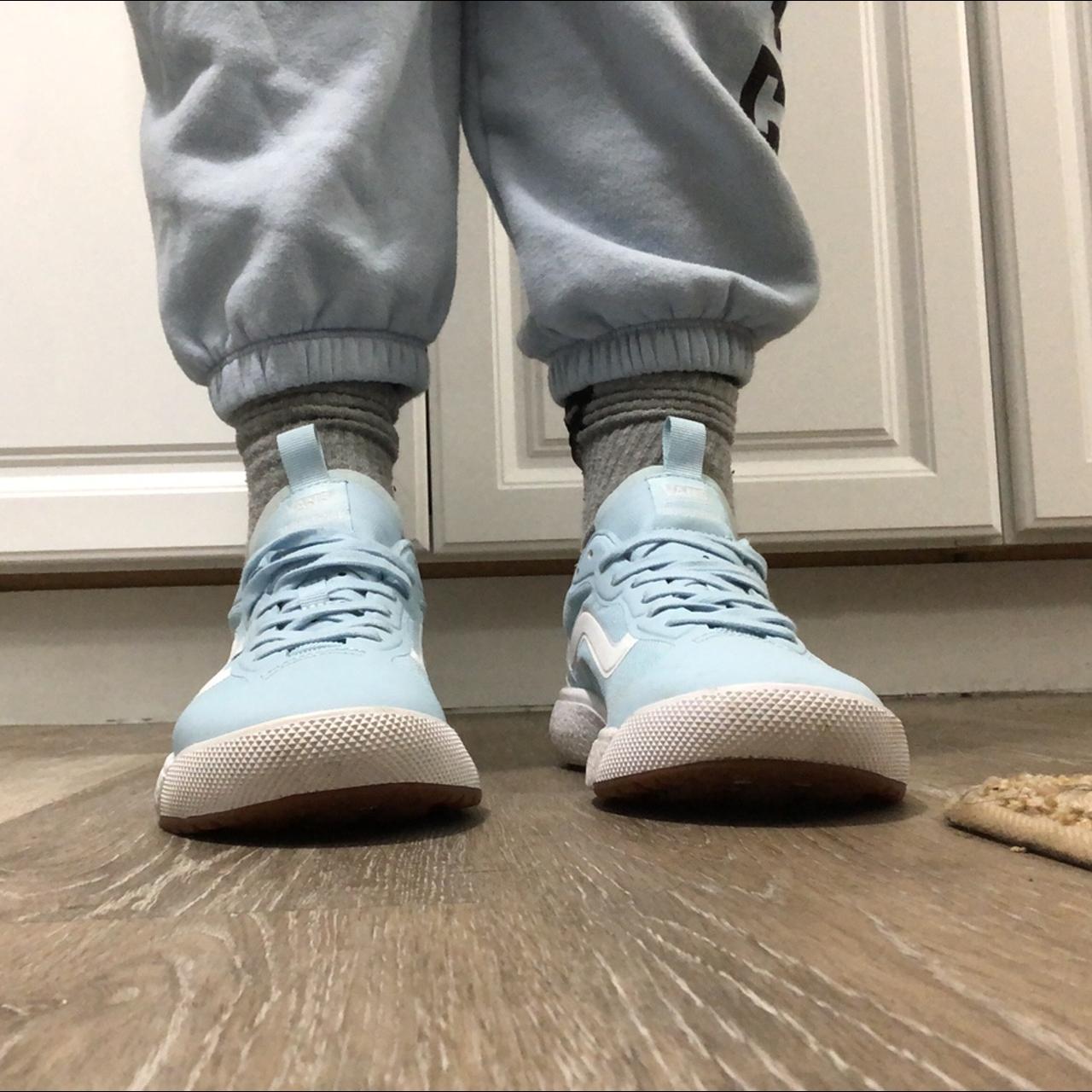 Light blue Vans sneakers size US 7 these are... Depop
