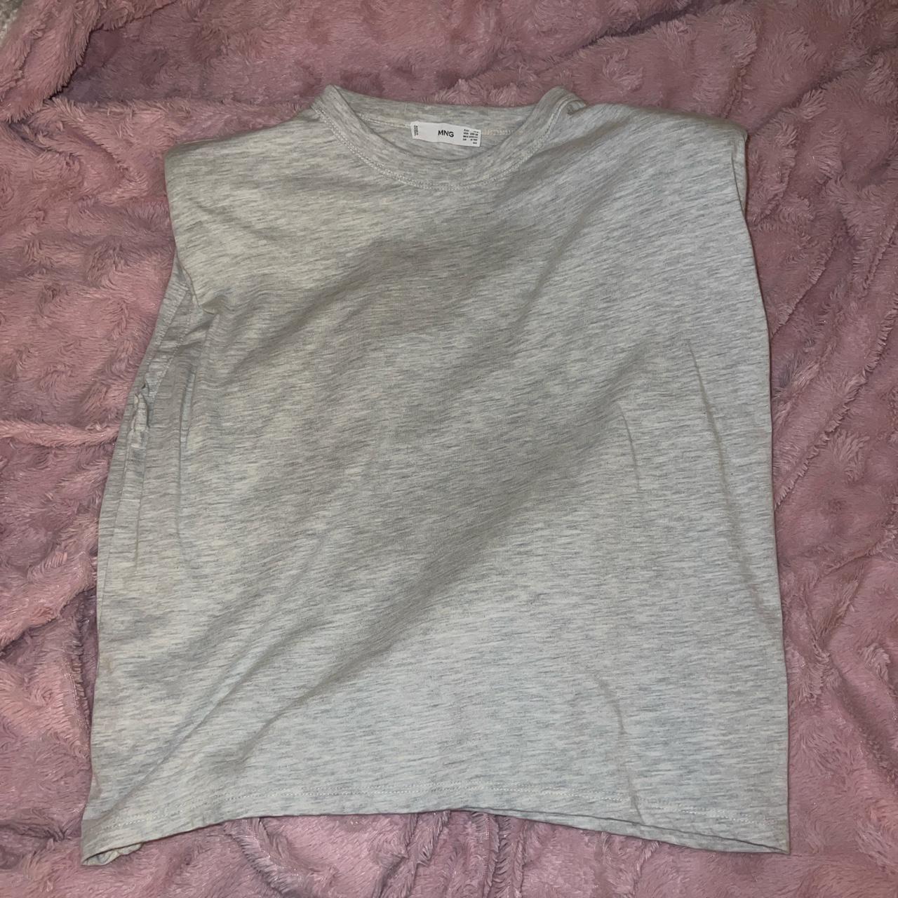 Mango Women's Grey Vest | Depop