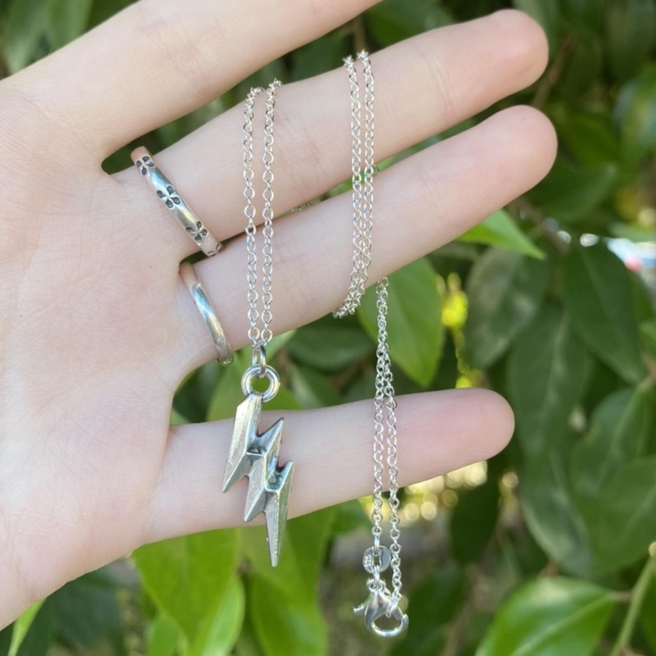 🔮Lightning Bolt Necklace🔮 Tags hippie... Depop
