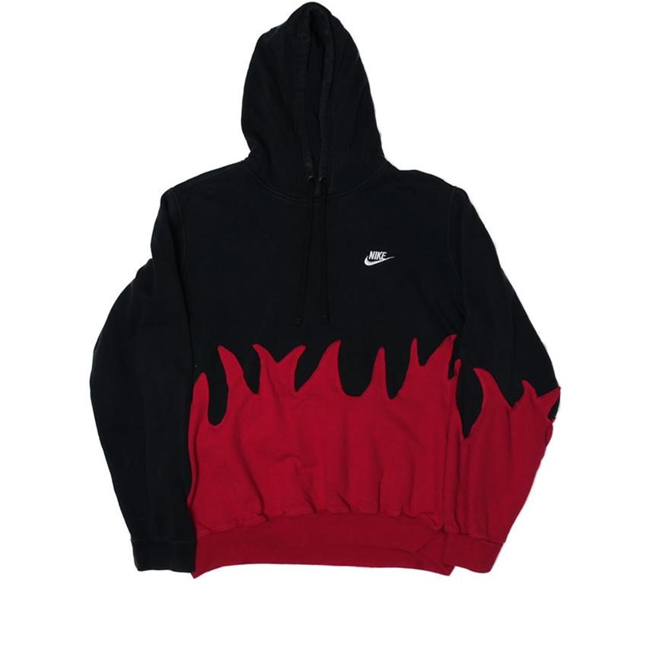 nike hoodie flames
