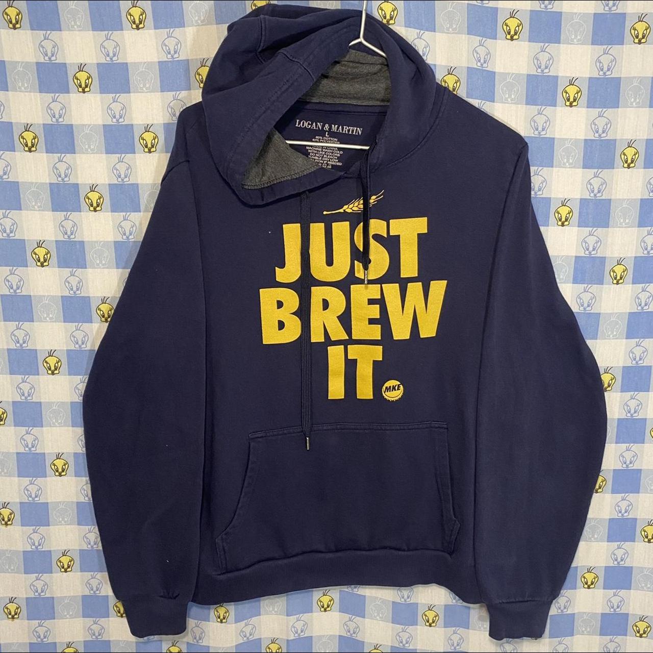 Men's Milwaukee Brewers Nike Navy Season Pattern Pullover Hoodie