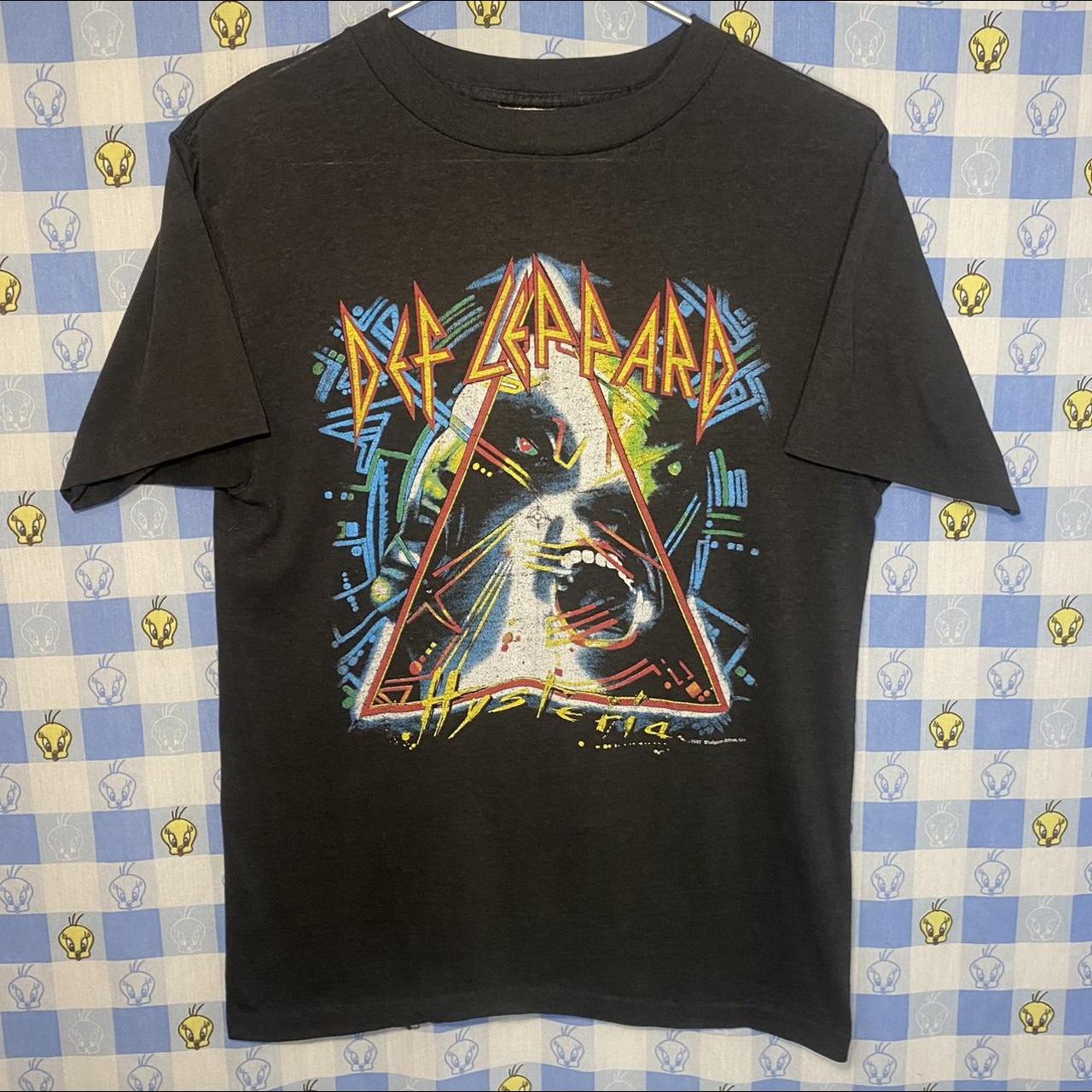 Def Leppard Hysteria Tee 1987 vintage band T shirt,... - Depop