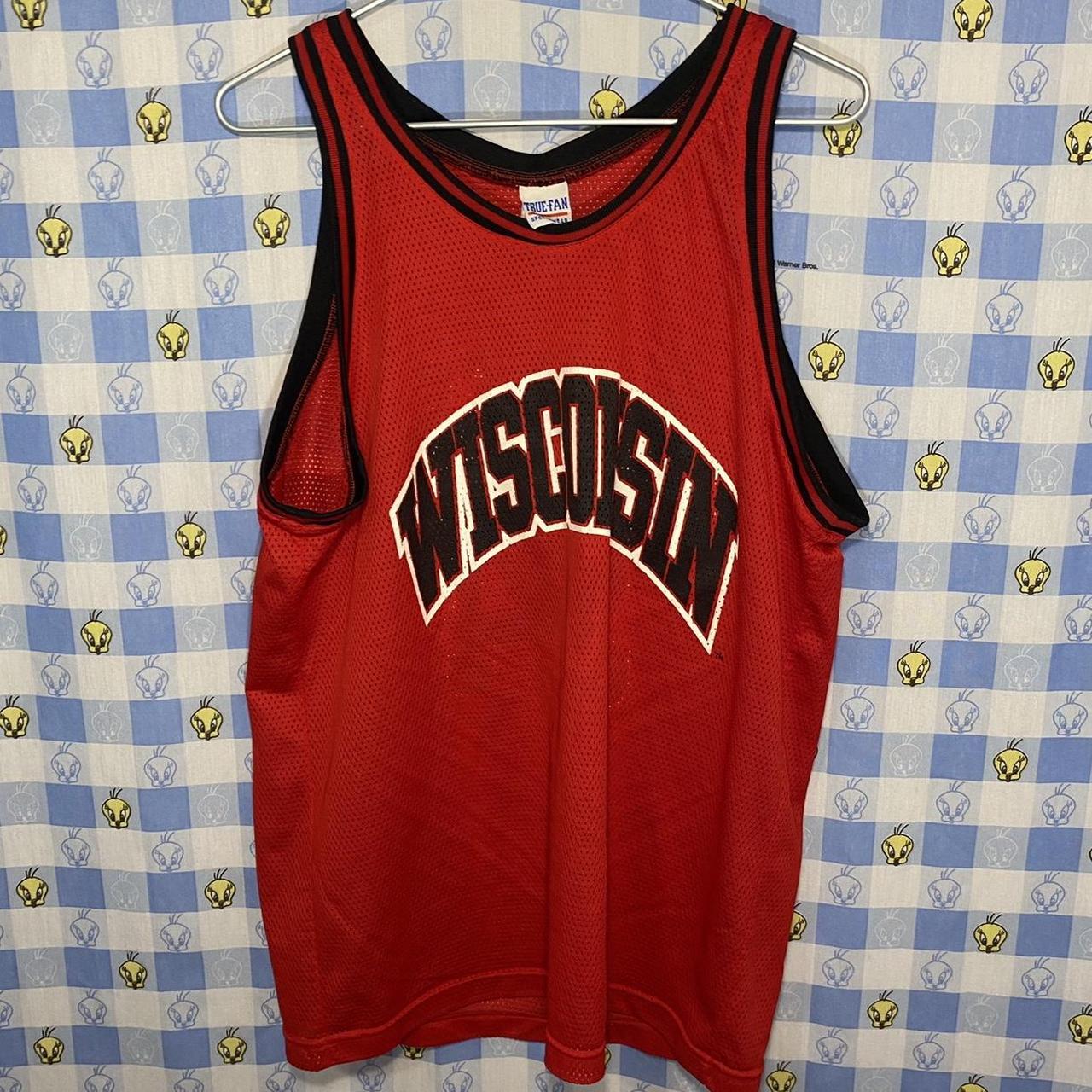 Product Image 1 - Wisconsin Badgers basketball jersey
Red Black,