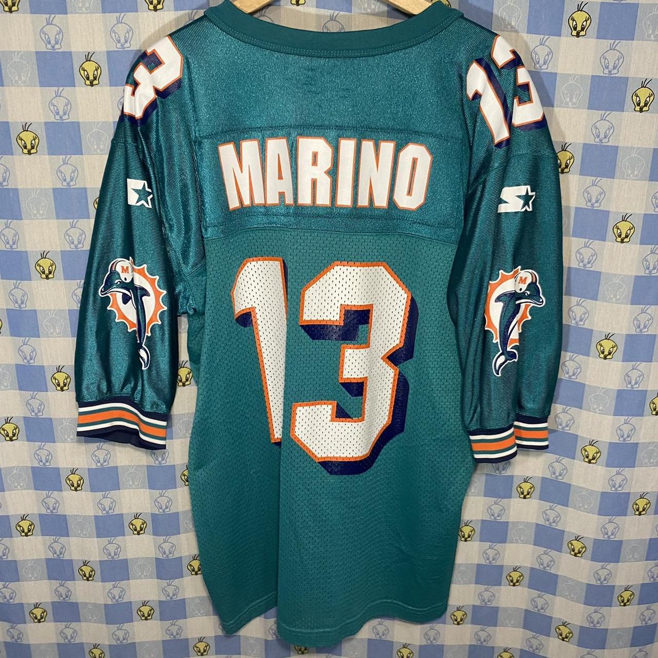 Vintage Starter Miami Dolphins NFL Jersey. Number 13 - Depop