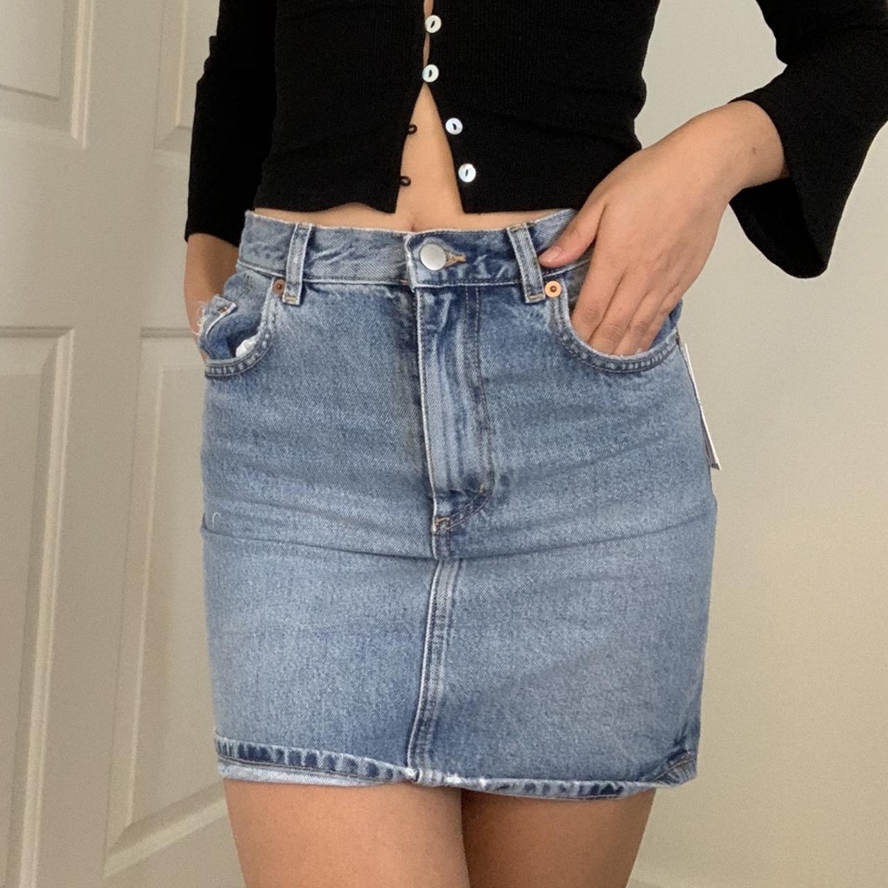 &otherstories light Denim mini skirts Brandnew... - Depop