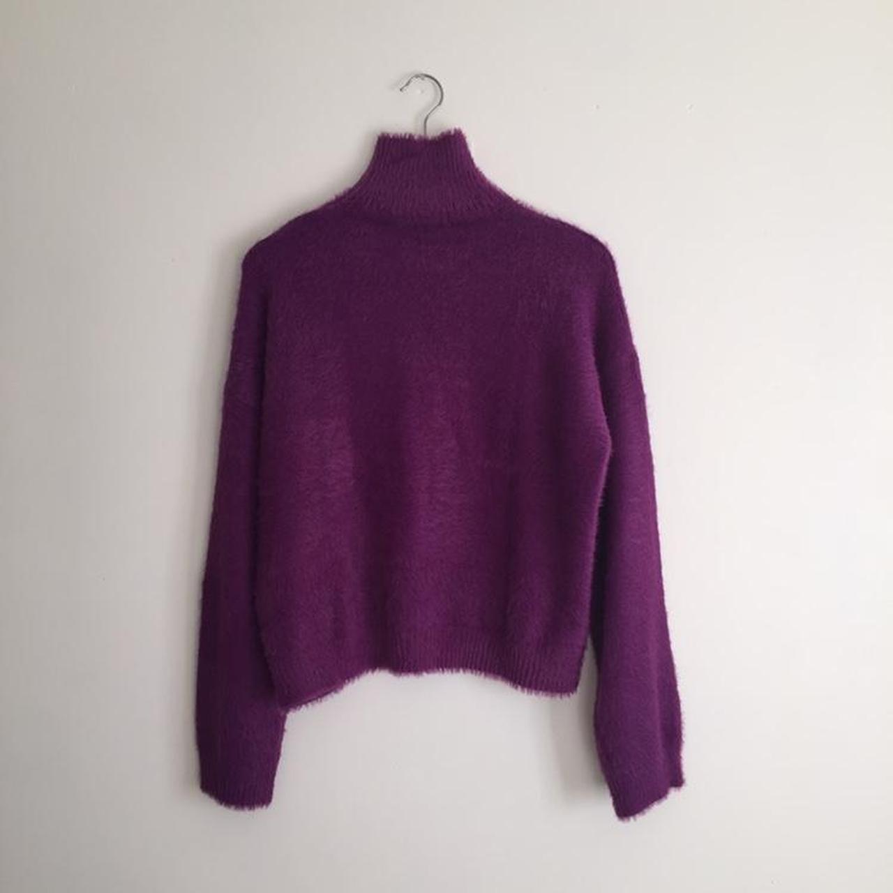 Zara Purple Knit Jumper Size S. Brand new with... - Depop