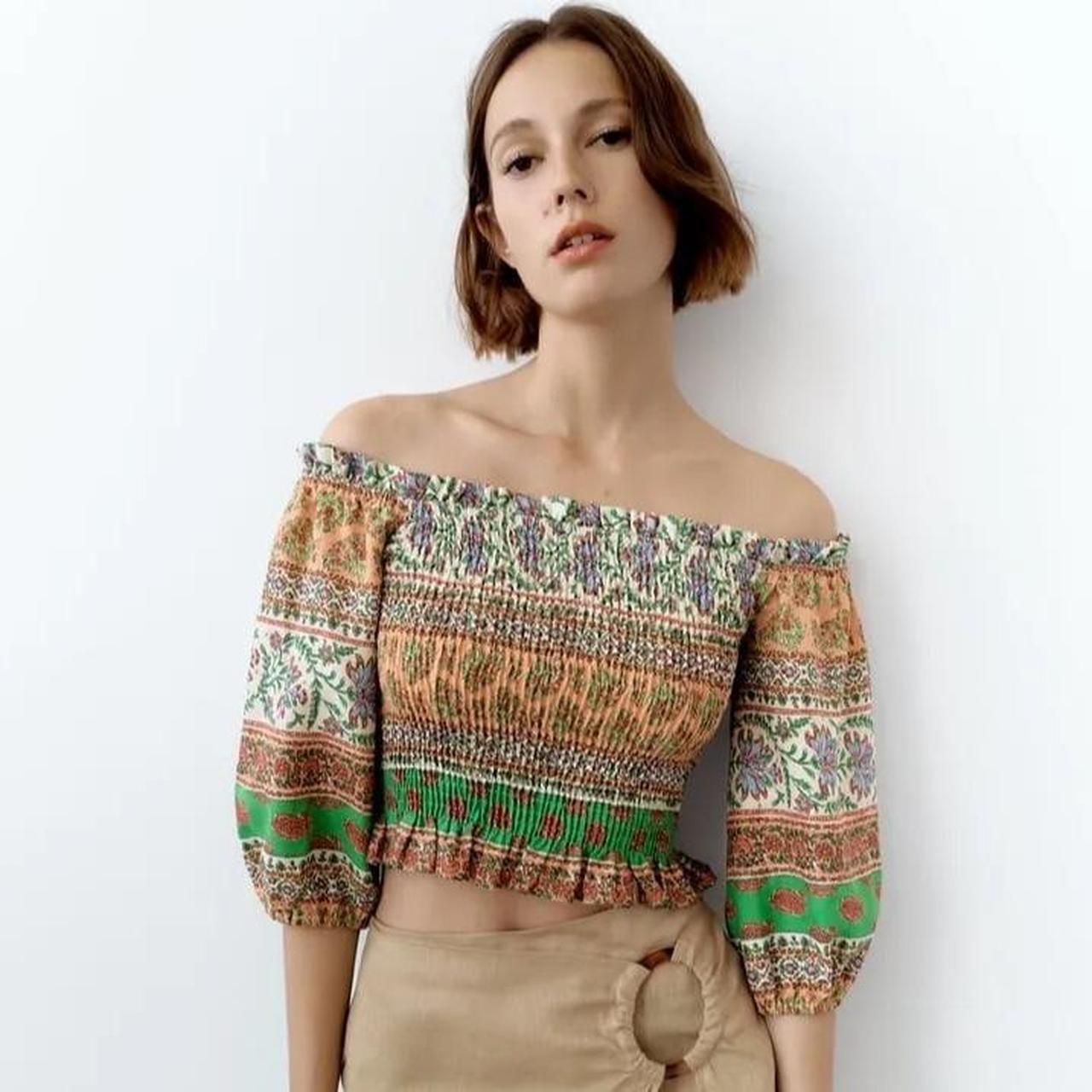 Zara Women's multi Croptop Depop