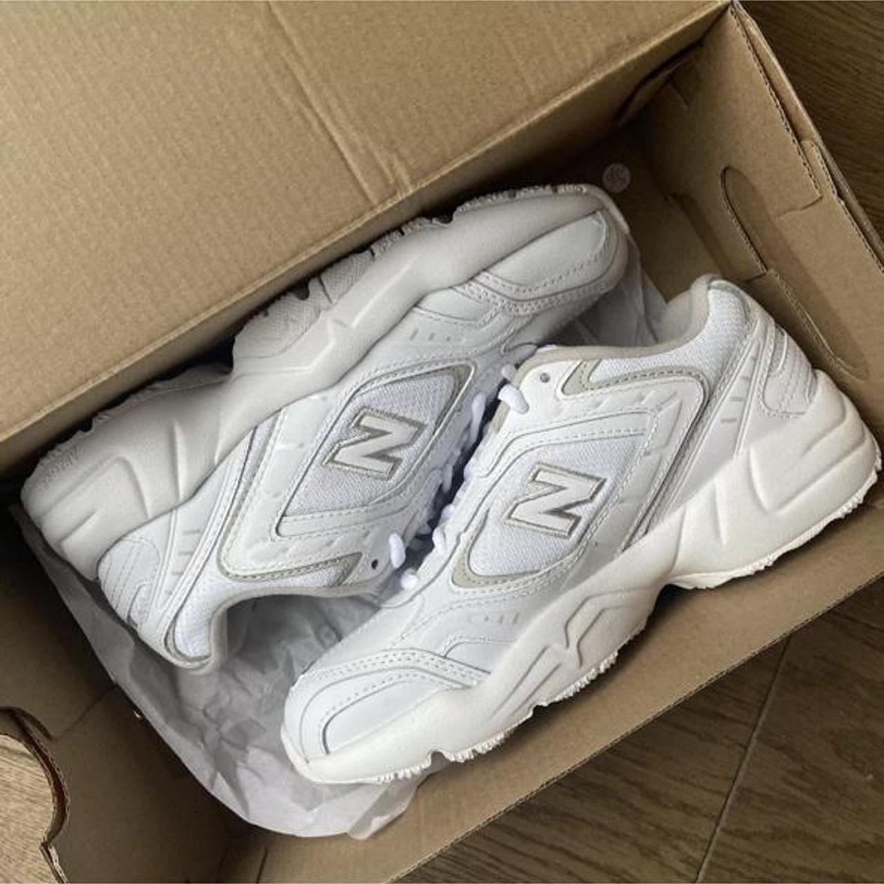 New Balance 452 Chunky Trainers In White Light Depop