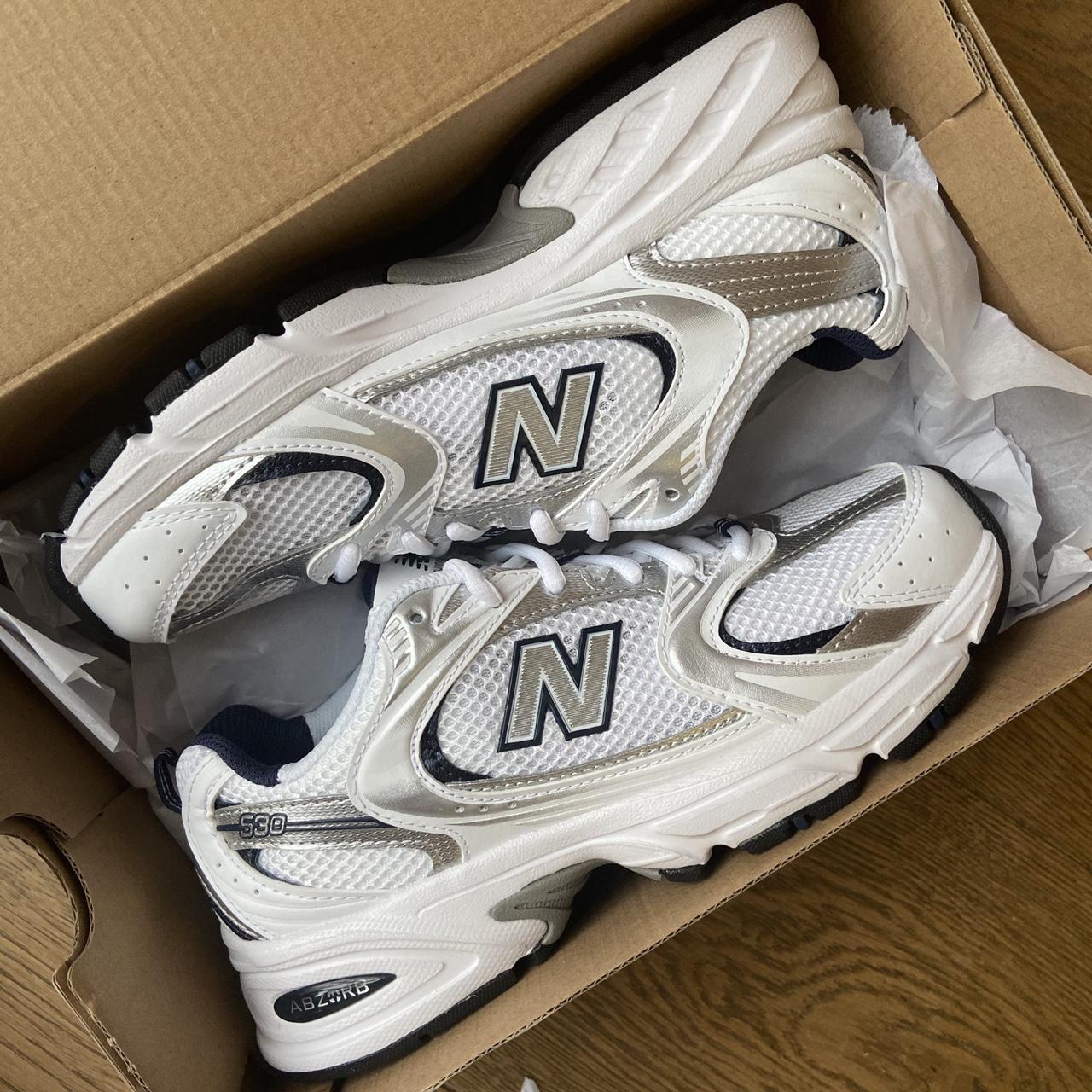 New balance 530 trainers in navy white silver /... Depop