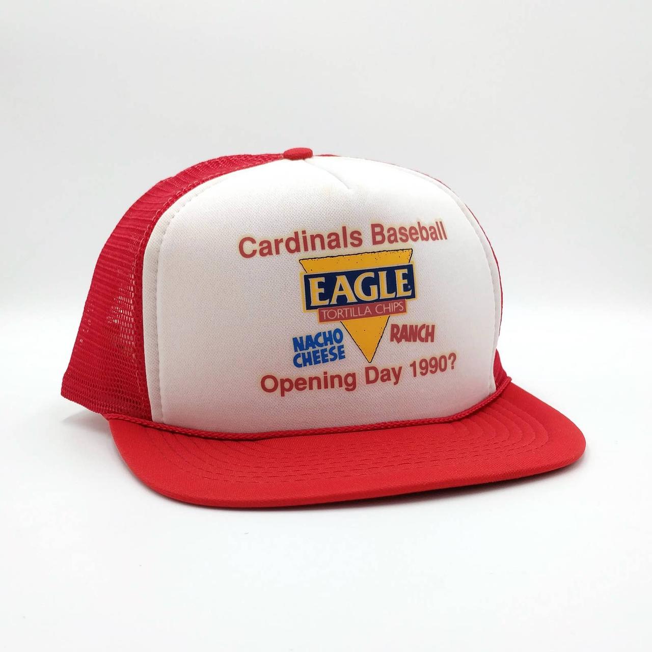 VINTAGE St Louis Cardinals Hat Cap Snap Back Red White Trucker