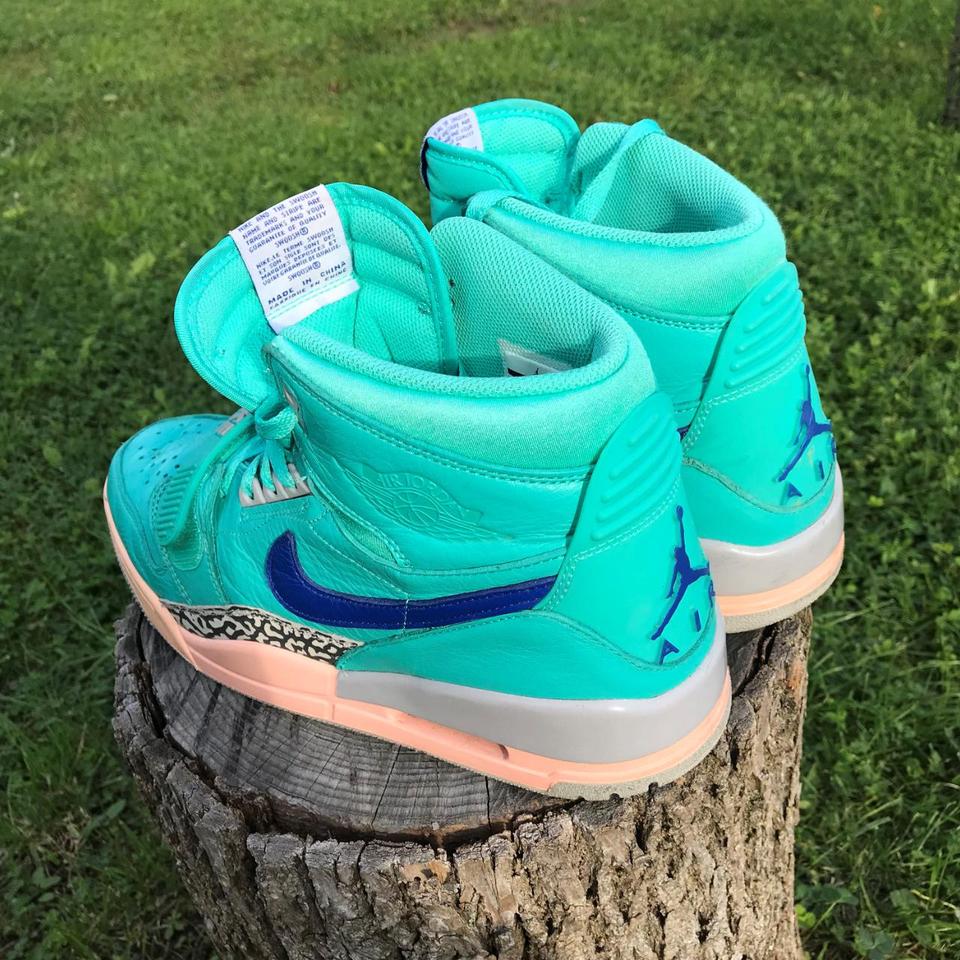 NIKE Jordan Legacy 312 'Hyper Jade' Mens Size 12... - Depop