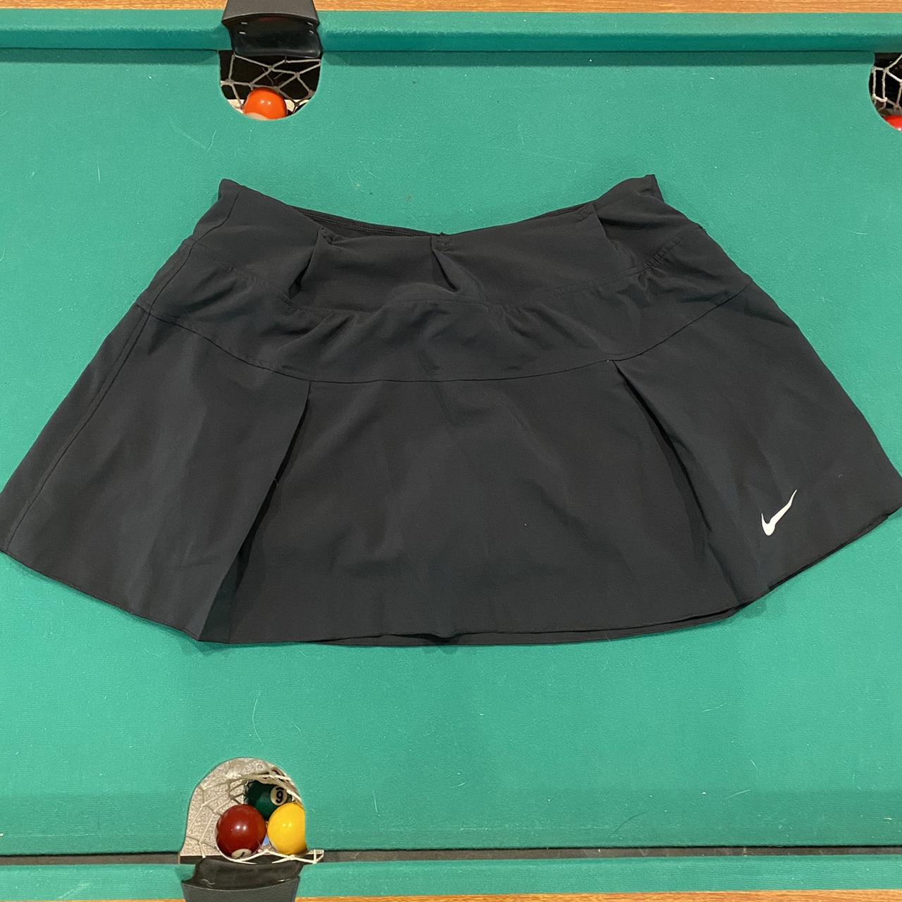 Nike dri fit black tennis skirt, no flaws, just too... Depop