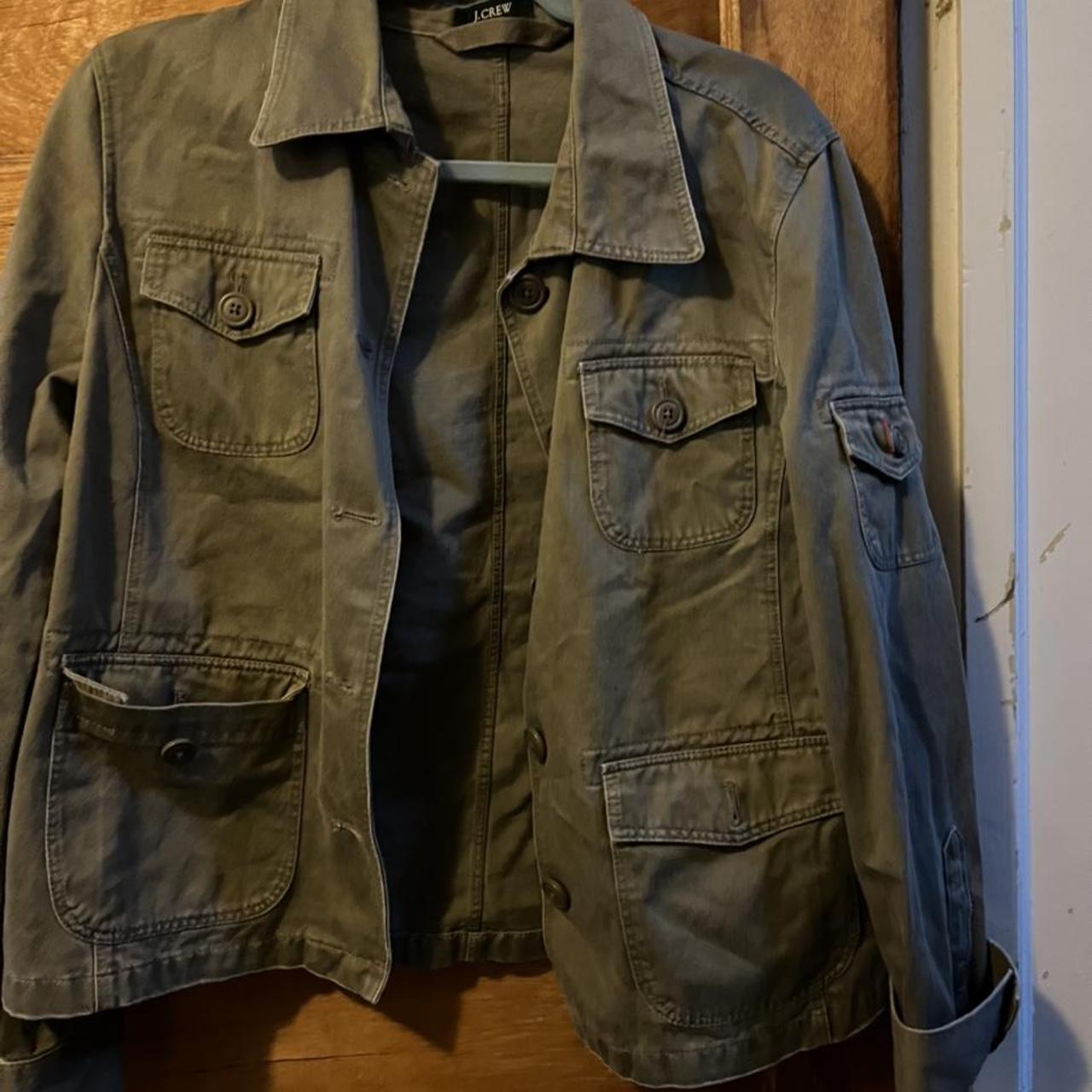 J. Crew Cargo jacket, unsure of the size but fits me... - Depop