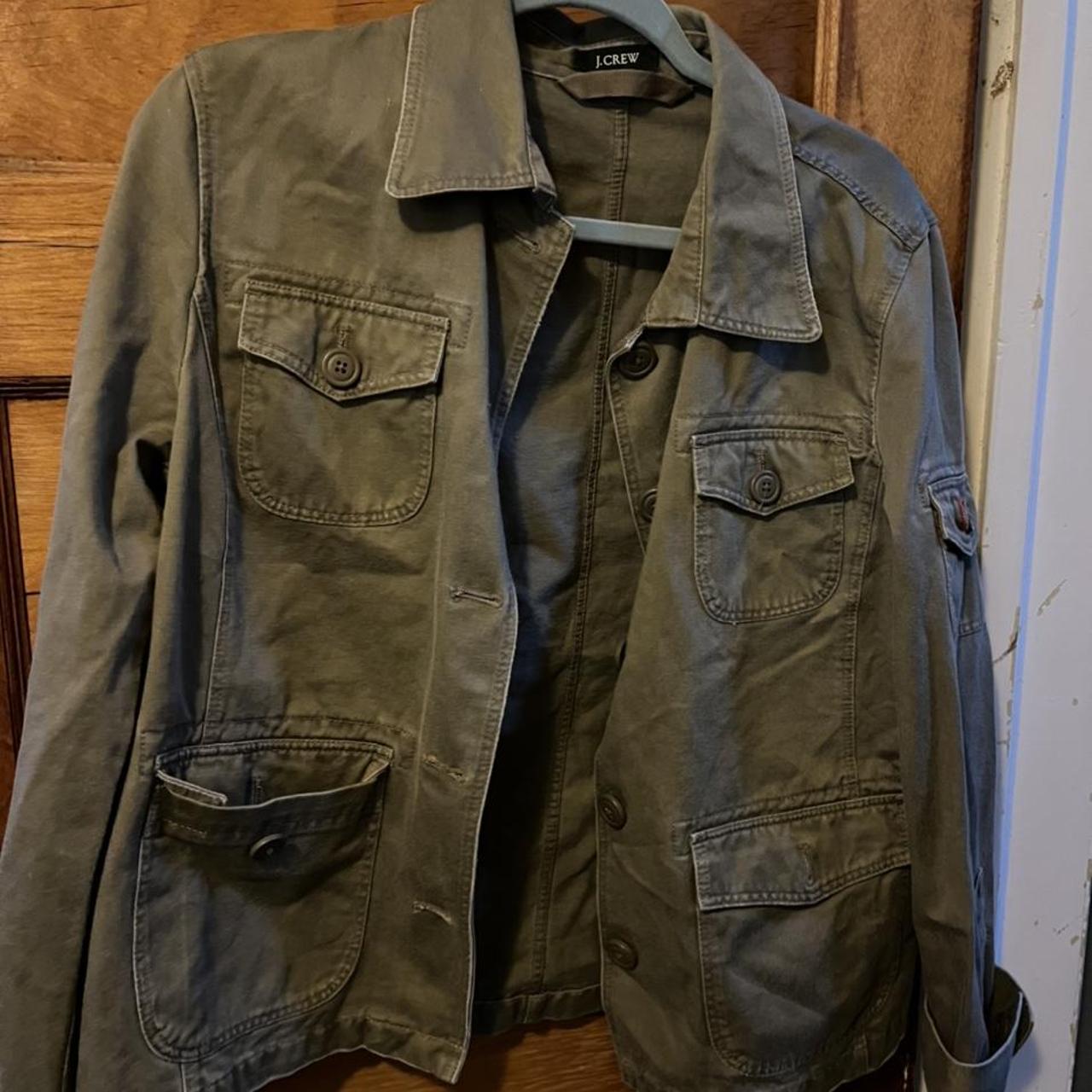 J. Crew Cargo jacket, unsure of the size but fits me... - Depop