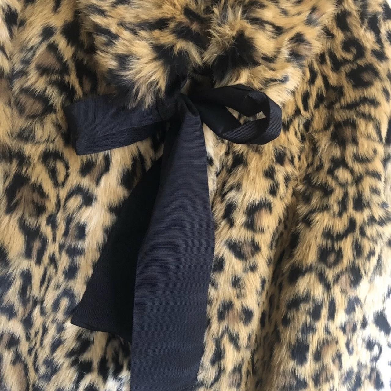 H & m on sale leopard print coat