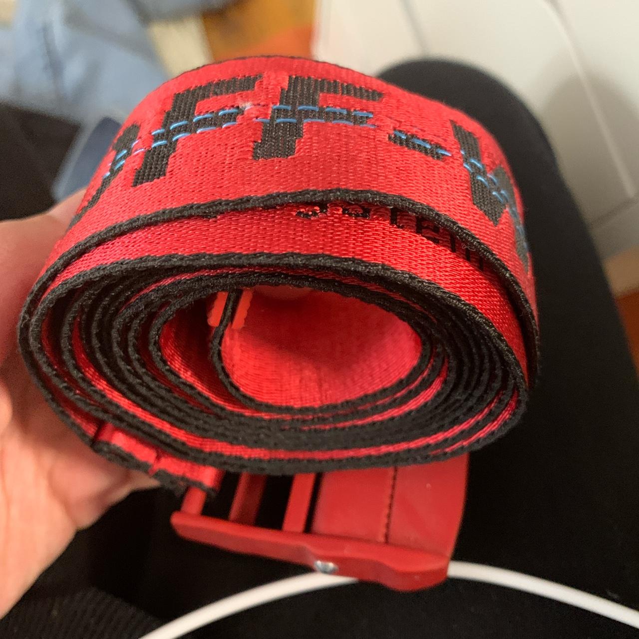 Off white belt black and outlet red