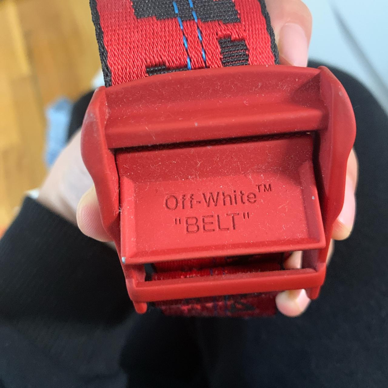 Off white belt outlet red and black