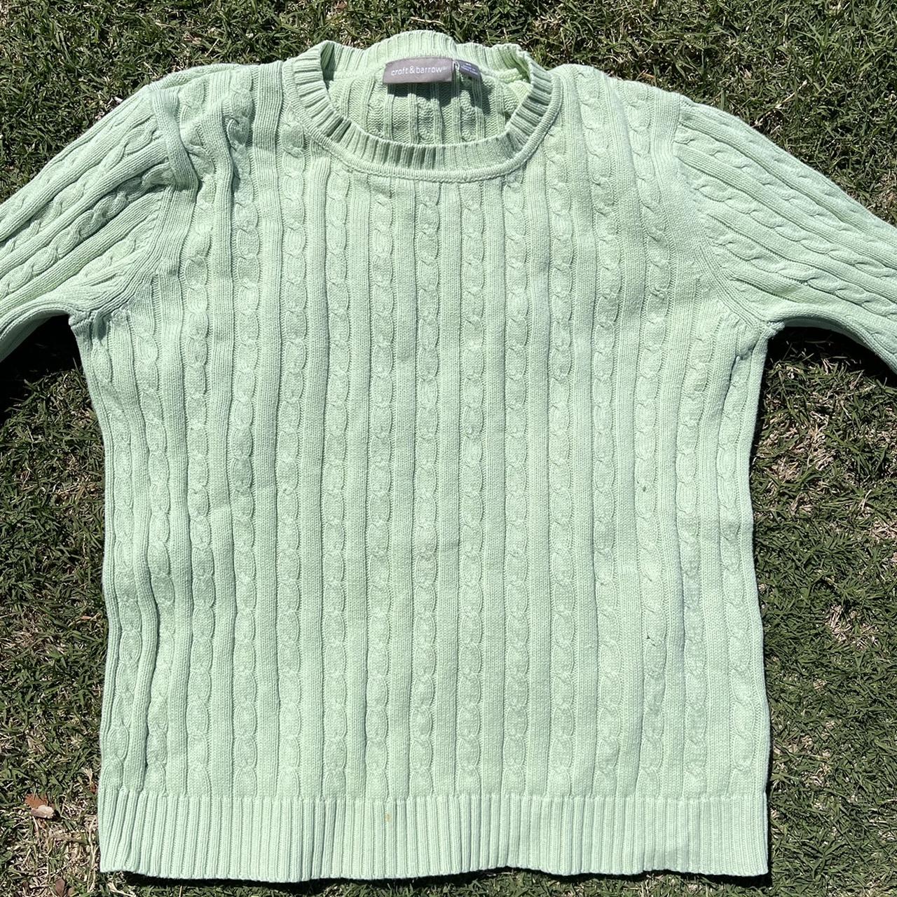 Pastel green sweater. Brandy Melville inspired... Depop
