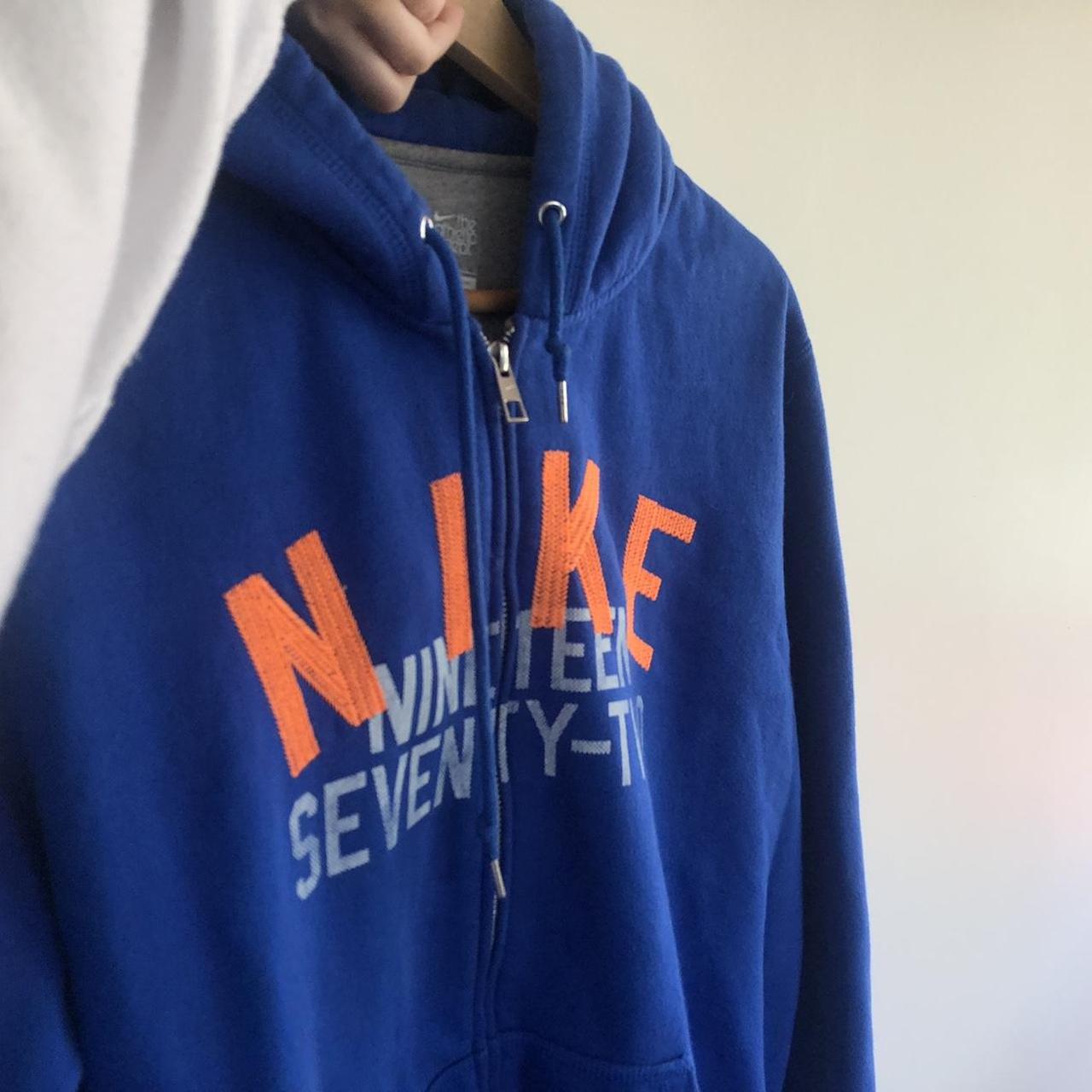 Nike blue best sale and orange hoodie