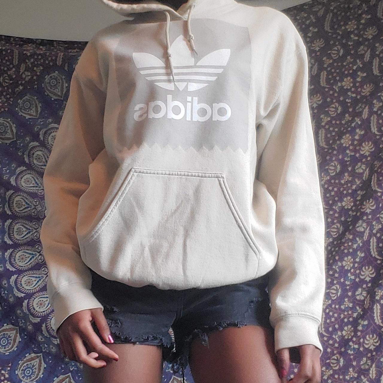 tan adidas hoodie mens