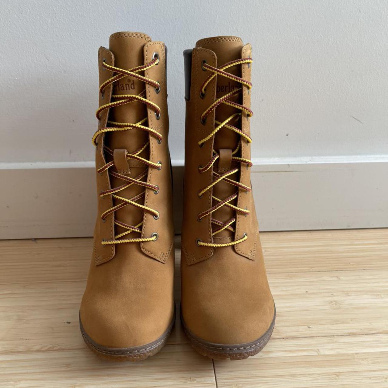 Timberland Women's Tan Boots | Depop