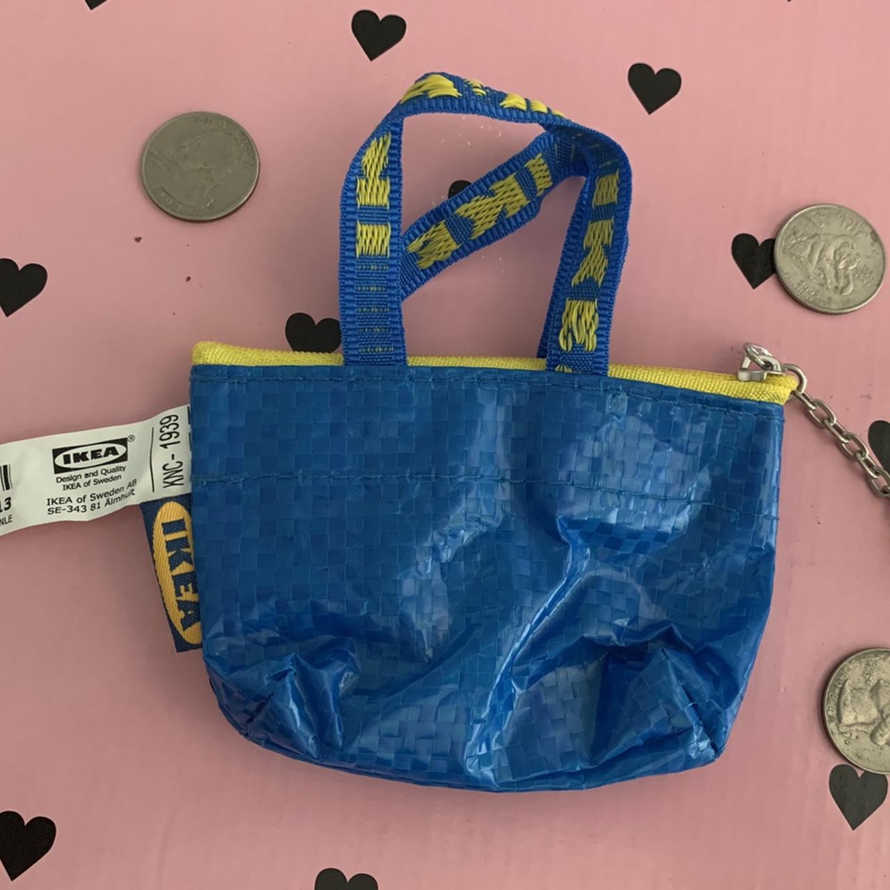 IKEA Key & Coin Purse KNOLIG Bag Small Blue with One