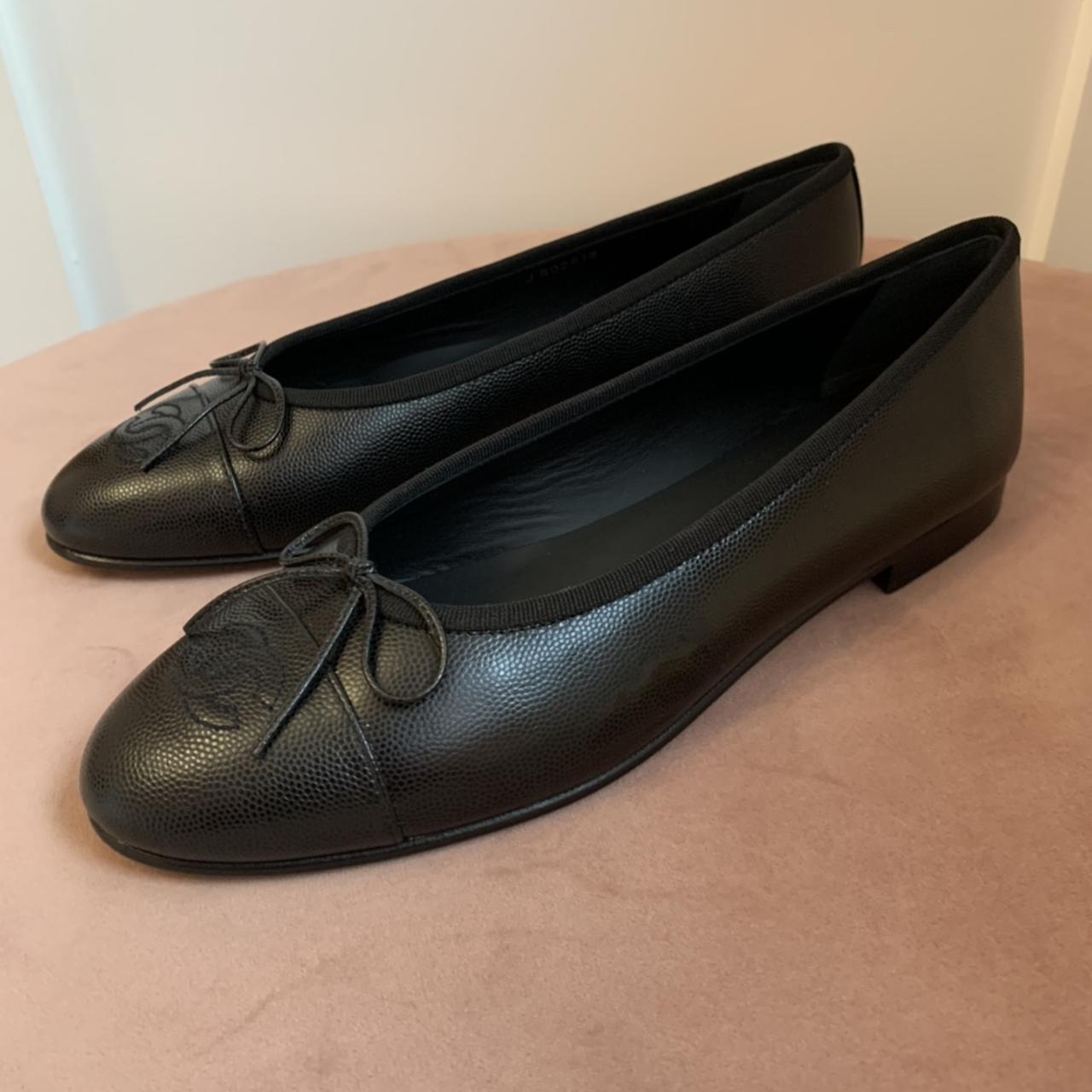 Authentic Chanel flats ballerina. New with box - Depop