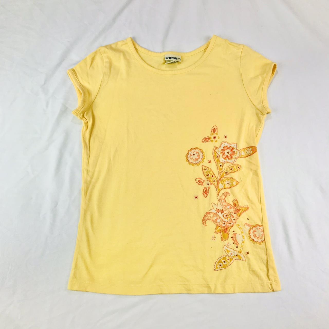 pastel yellow baby tee 🌼 its a kids shirt so it... - Depop