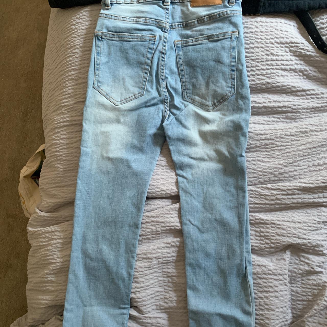 Pull&bear jeans, light blue barely been worn selling... - Depop