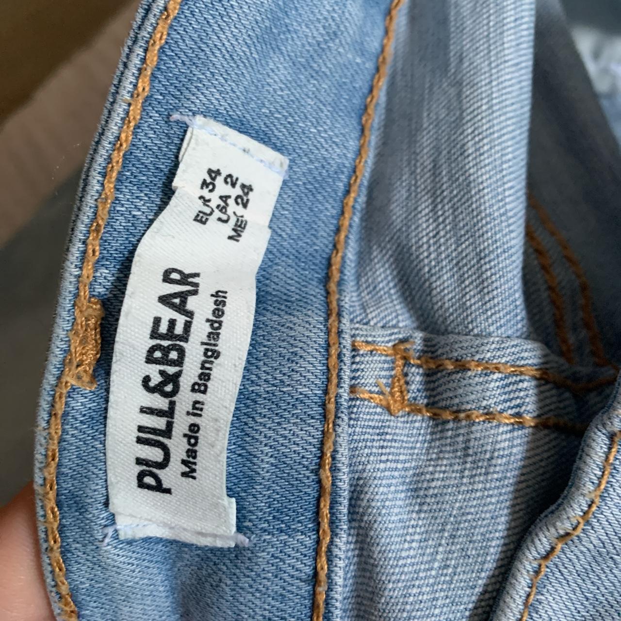 Pull&bear jeans, light blue barely been worn selling... - Depop