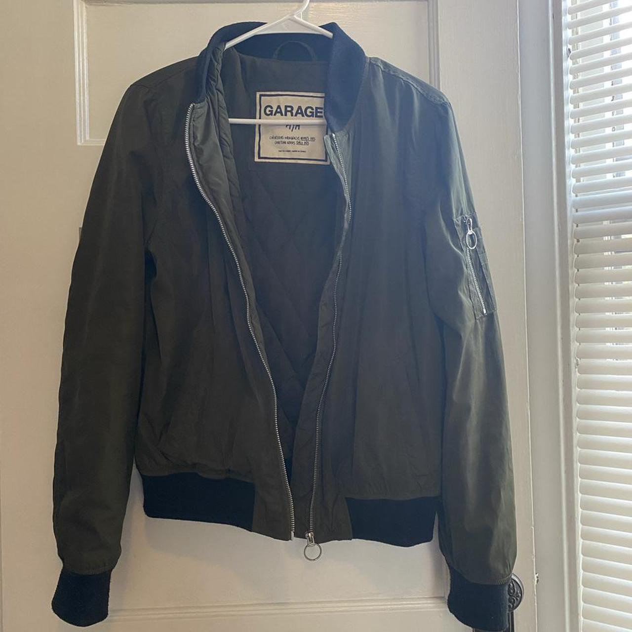 Army Green Bomber Jacket Cute, casual bomber jacket.... - Depop