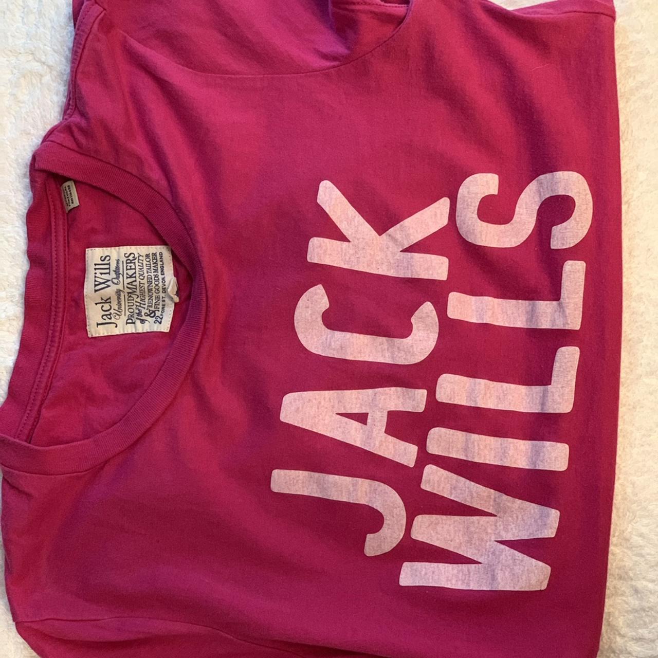 Jack Wills T-Shirt Size UK 10 Colour Pink Depop - Main Image