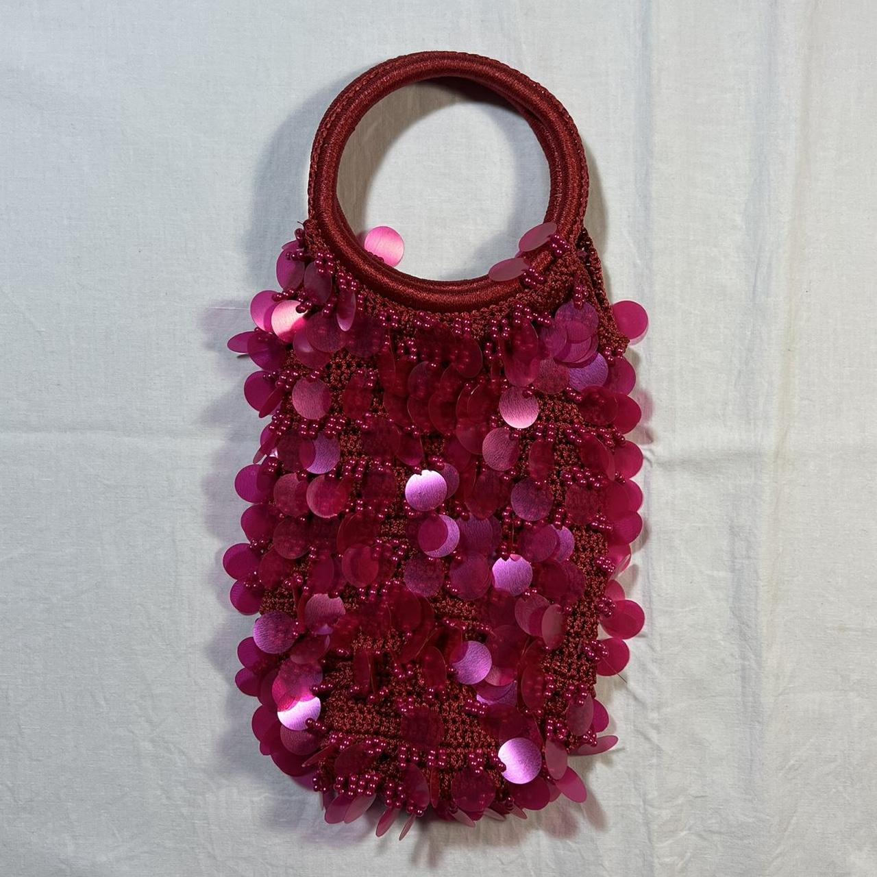 JAMIN PUECH PARIS Small sequin hoop handle bag. Mini... Depop