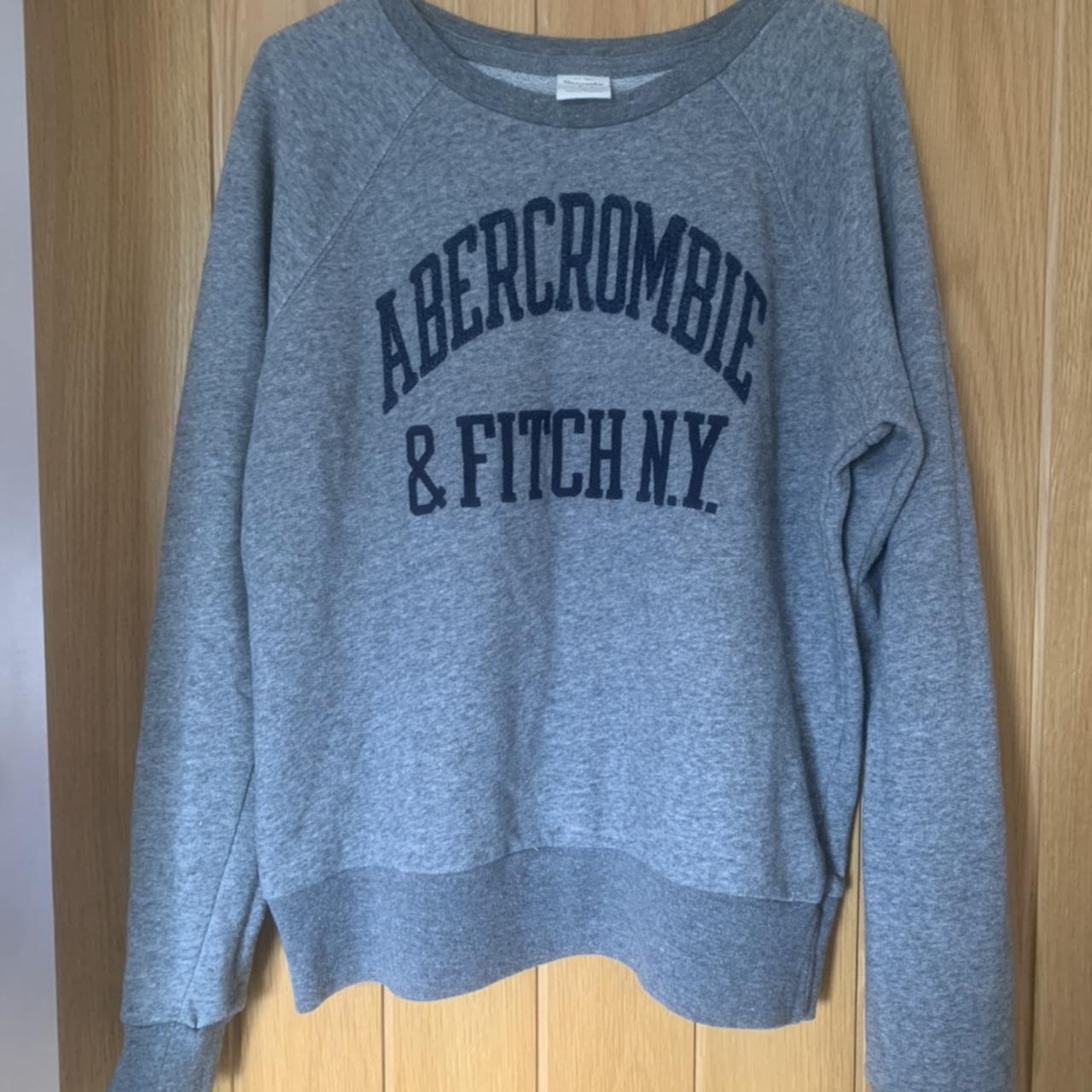 Abercrombie Fitch Women S Grey Sweatshirt Depop