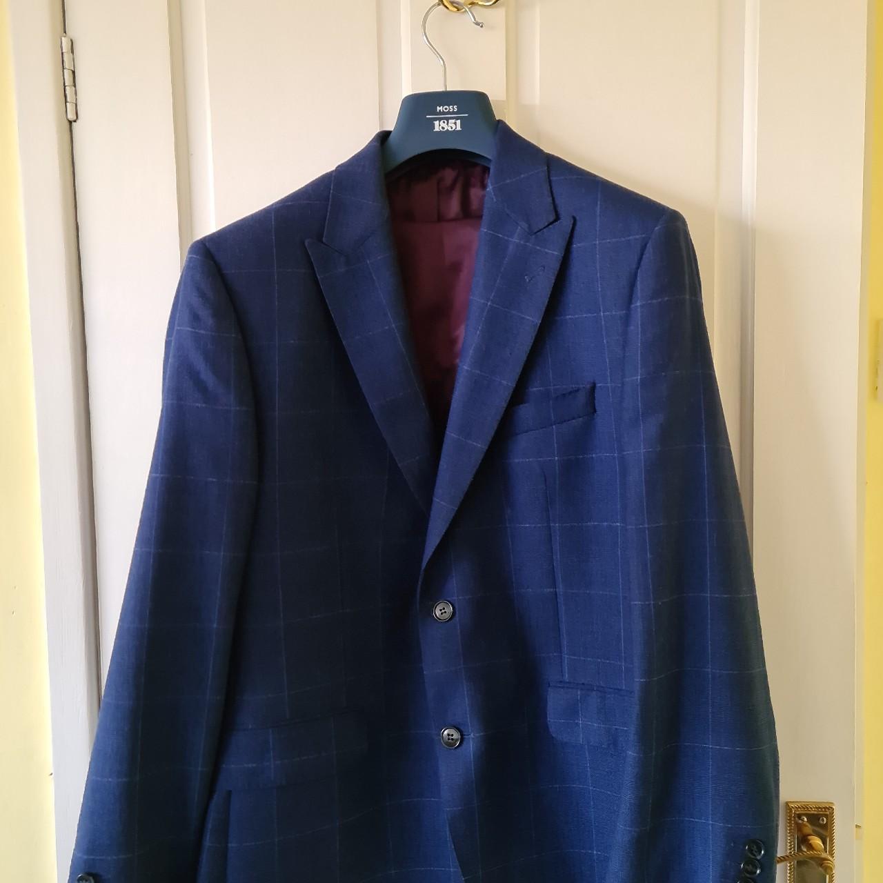 Moss bros 3 piece suit Worn once, as good as... - Depop