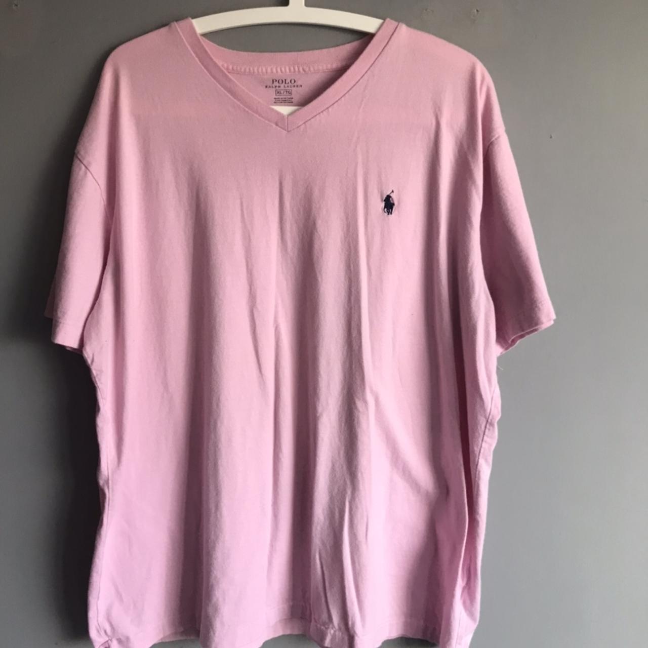 Pink Ralph Lauren Tee Excellent Condition Size on... - Depop