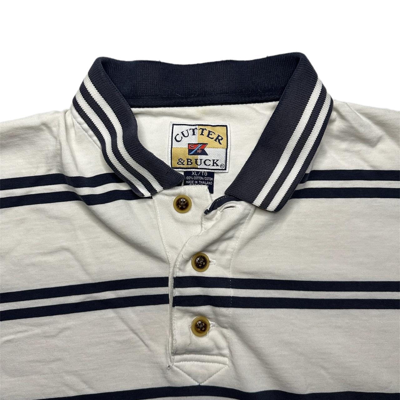Cutter & Buck Men's Navy and White Polo-shirts (2)