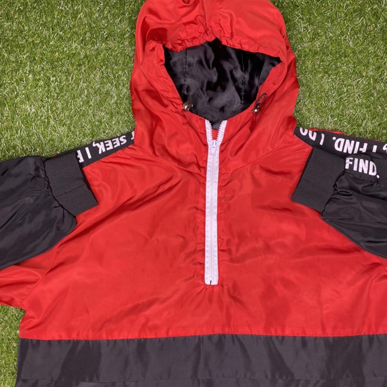 Zaful I Do Not Seek I Find Red Blue Windbreakers Depop