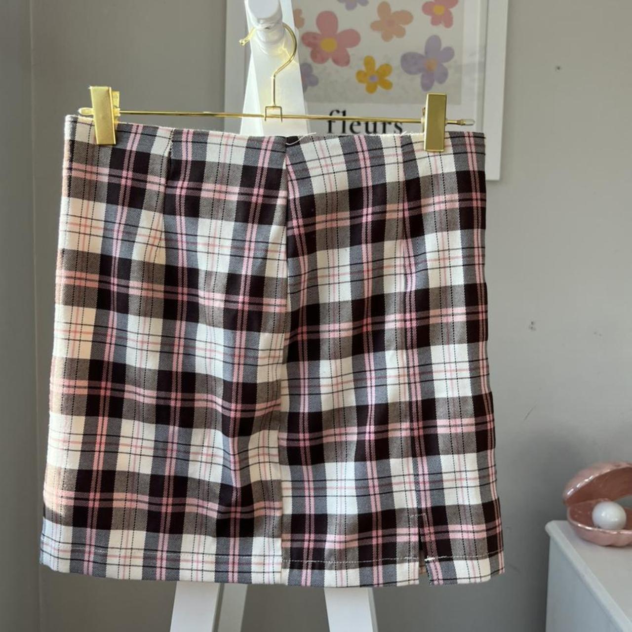 Dizzy Lizzy Women's Brown and Pink Skirt