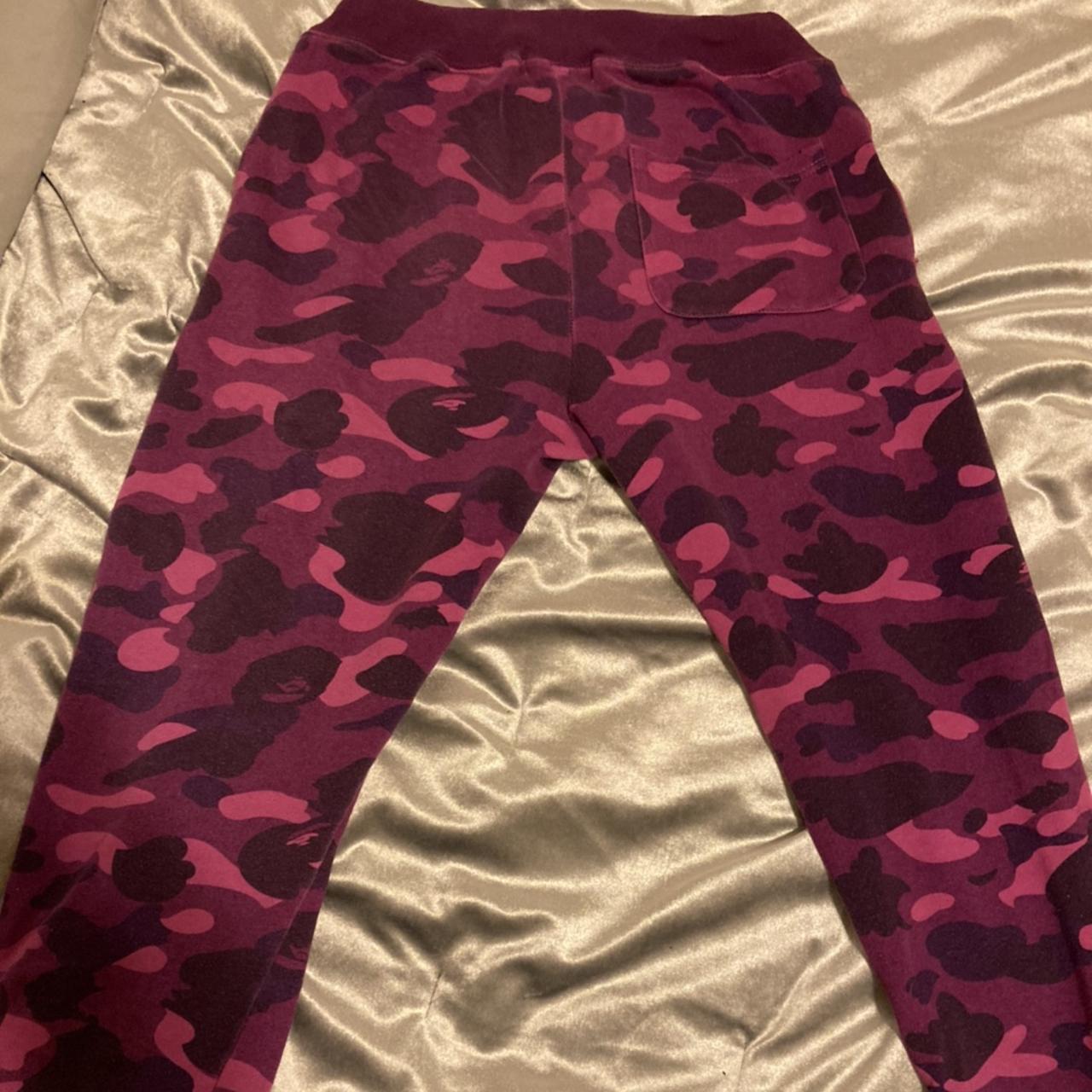 Purple best sale bape sweatpants