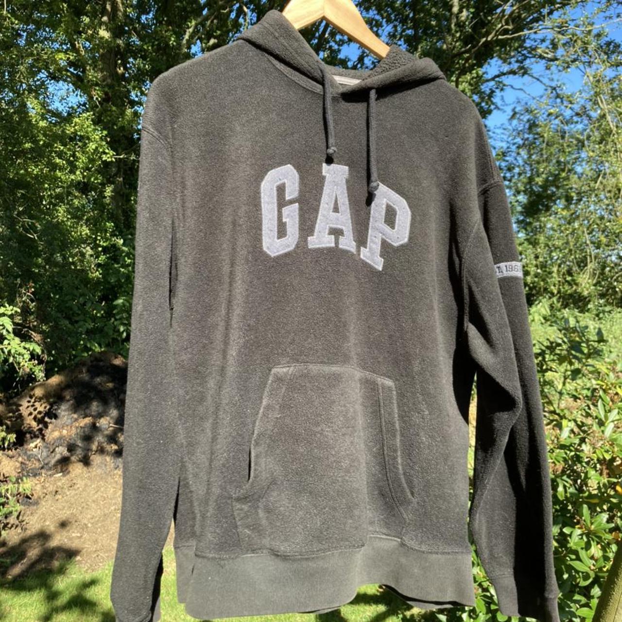Gap logo black Hoodie #gap - Depop