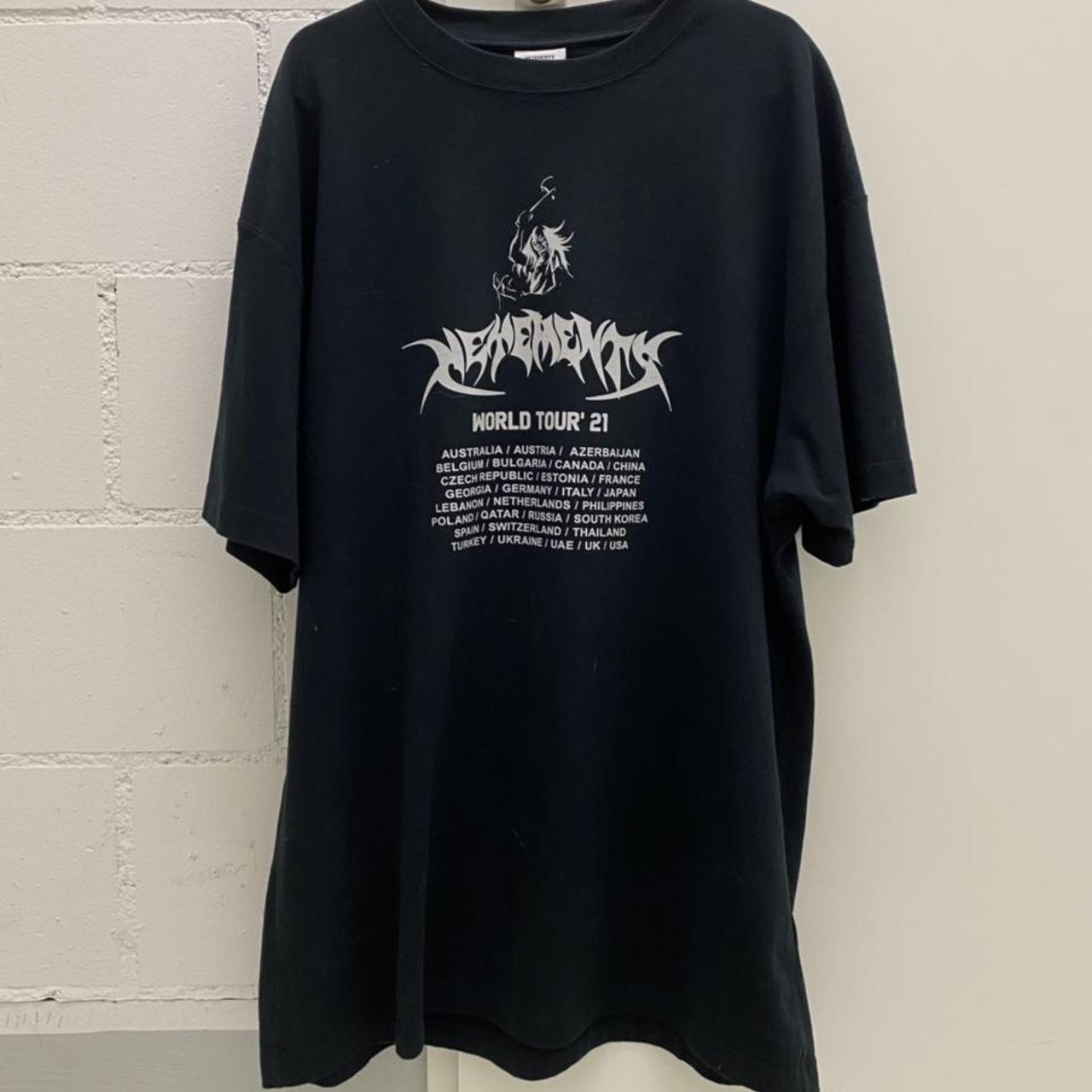 vetements 2021ss worldtour Tシャツ vetements world tour t-shirt