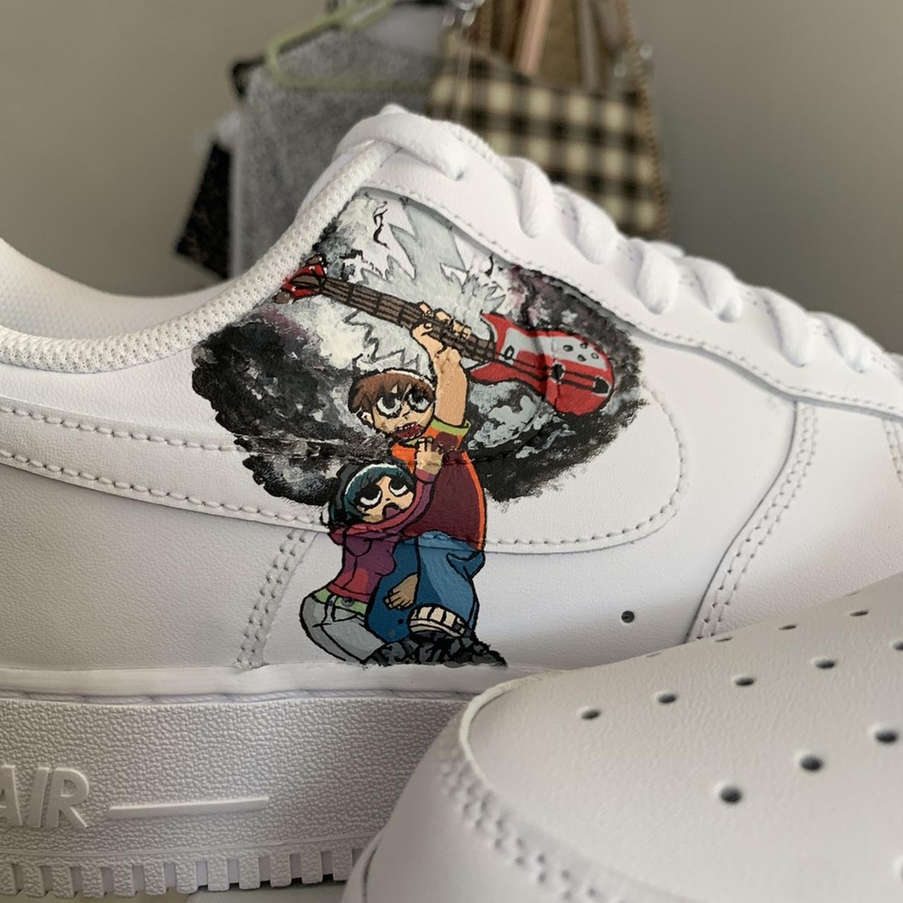 Nike Air Force 1's Mickey Mouse supreme customs - Depop