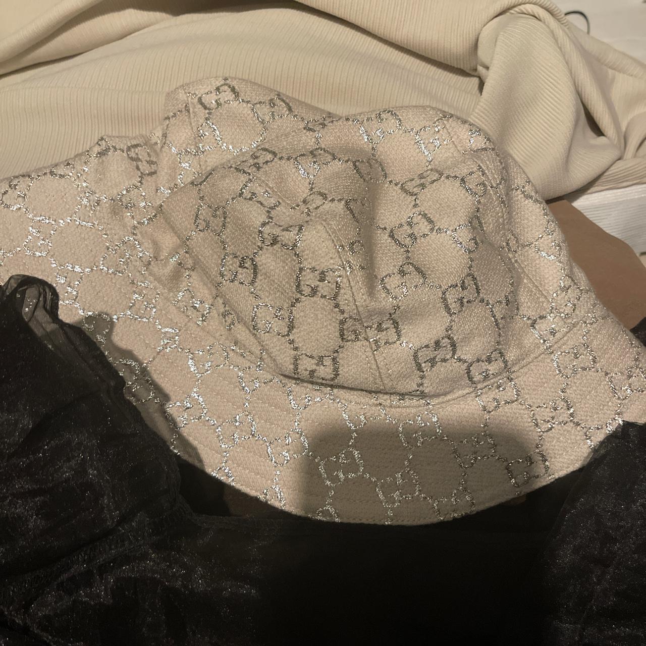 GG lamé bucket hat Brand new size L Tags and recite... Depop