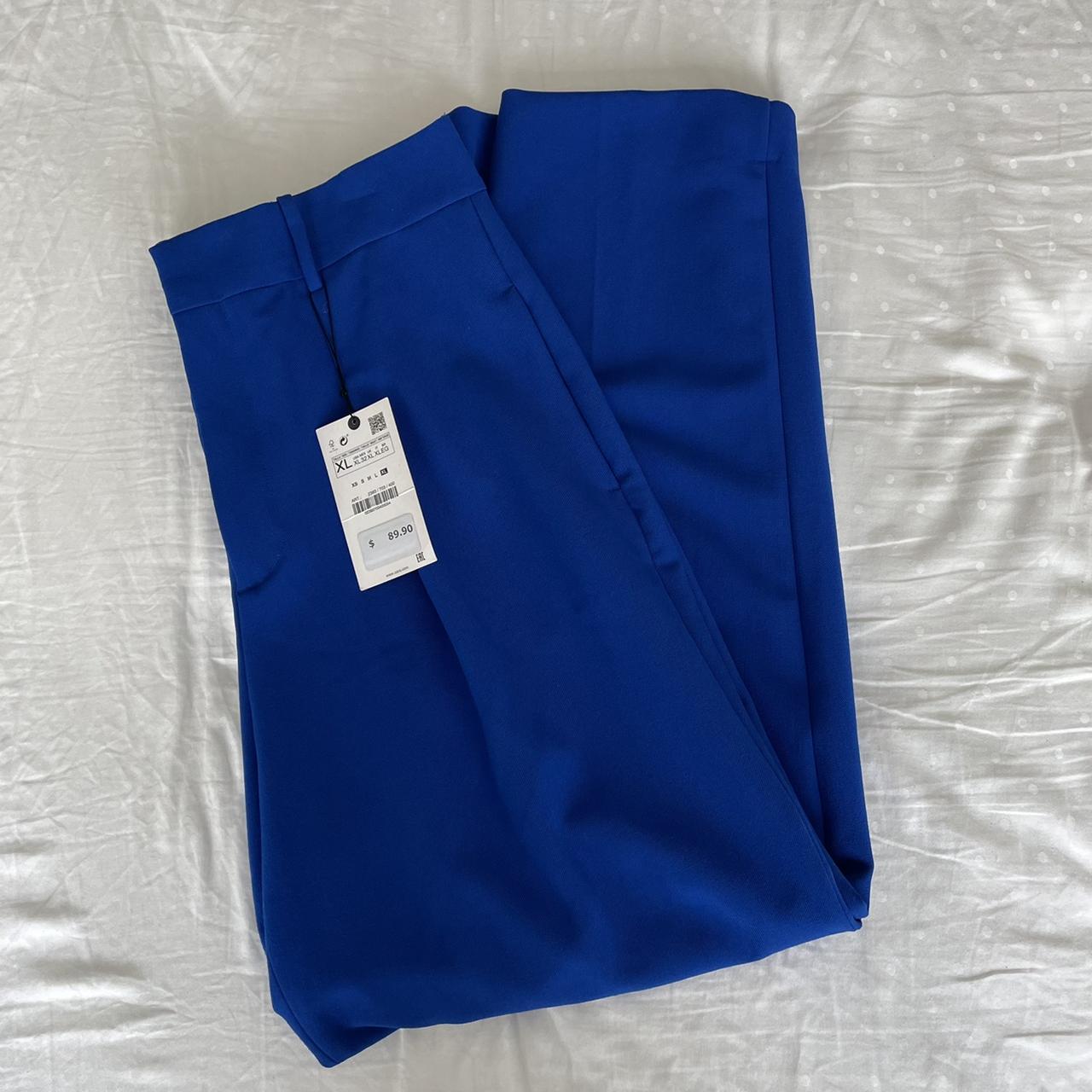 Royal blue hot sale trousers zara