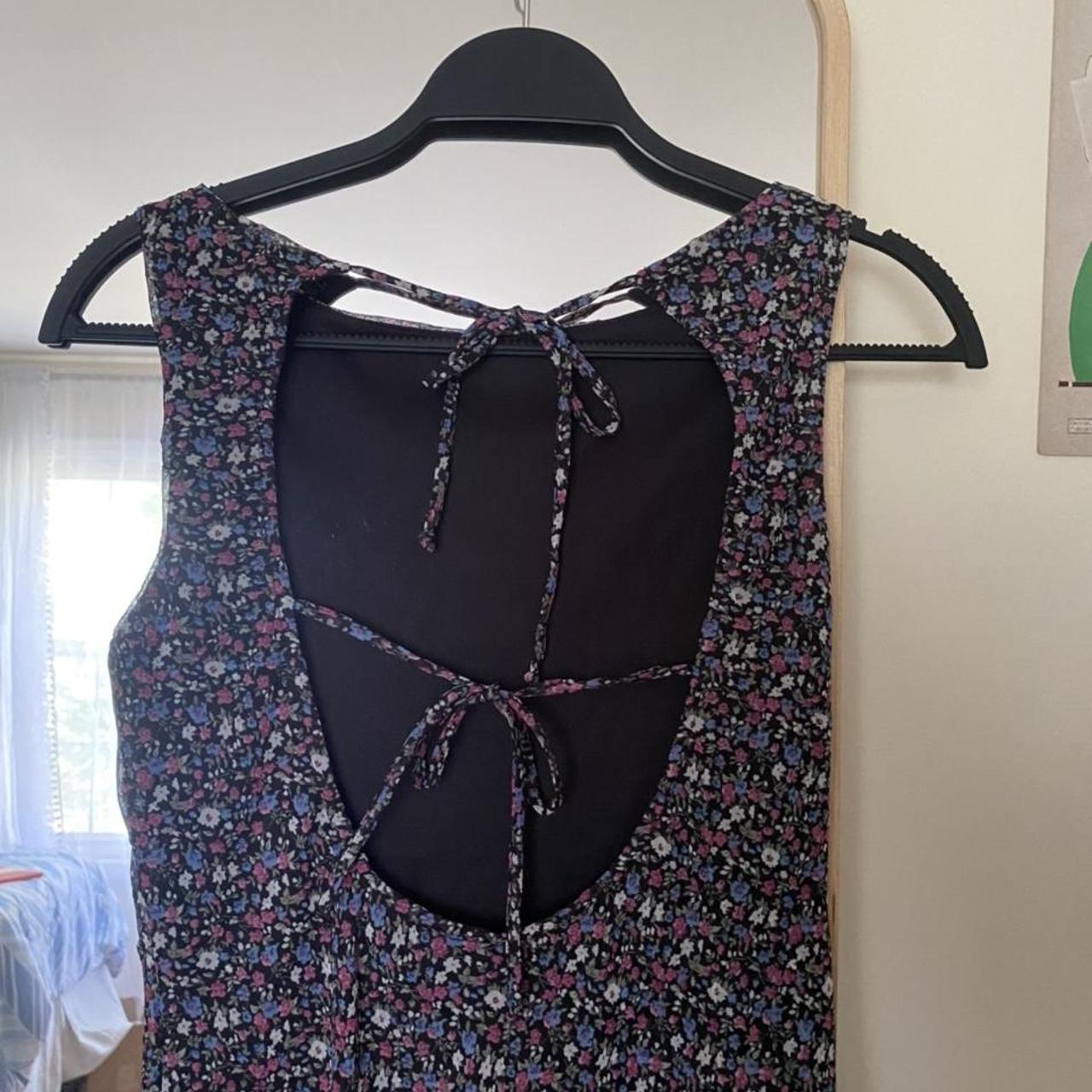 Vintage Havana Women's Black and Purple Dress | Depop